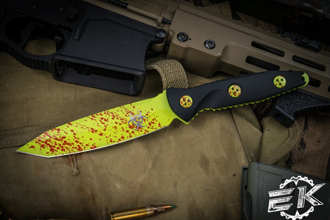 Microtech Socom Alpha Zombie Fixed Blade Knife Black G10 5" Tanto 114-1Z 3 Microtech Socom Alpha Zombie Fixed Blade Knife Black G10 5" Tanto 114-1Z