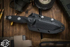 Microtech Socom Alpha Mini Fixed Blade Knife Black G10 3.75" Tanto Stonewash Apocalyptic Serrated 114M-11AP -Southern Blades 114M 11 AP 2 75628.1680818331
