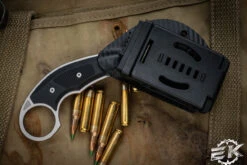 Microtech/Bastinelli ICONIC Karambit Fixed Blade Knife 2.25" Hawkbill Stonewash 118-10R -Southern Blades 118 10R 13385.1684361183