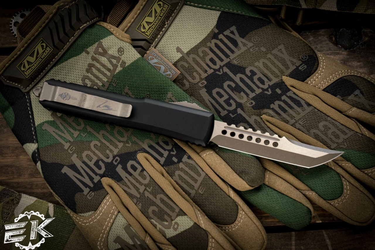 Microtech Ultratech Death Card Warhound/Hellhound Set 3.4" Bronze 119-13SET-DCS 7 Microtech Ultratech Death Card Warhound/Hellhound Set 3.4" Bronze 119-13SET-DCS - Image 5