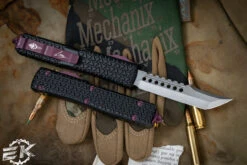 Microtech Ultratech Tri Grip Hellhound OTF Automatic Knife Black Cherry Hardware 3.4" Stonewash 119T-10BCEKS (EKnives EKclusive) 5 Microtech Ultratech Tri Grip Hellhound OTF Automatic Knife Black Cherry Hardware 3.4" Stonewash 119T-10BCEKS (EKnives EKclusive) -Southern Blades 119T 10 BCEKS 3 80648.1687819005