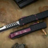 Microtech Ultratech Tri Grip Hellhound OTF Automatic Knife Black Cherry Hardware 3.4" Black Two-Tone 119T-1BCEKS (EKnives EKclusive) 1 Microtech Ultratech Tri Grip Hellhound OTF Automatic Knife Black Cherry Hardware 3.4" Black Two-Tone 119T-1BCEKS (EKnives EKclusive) -Southern Blades 119T 1 BCEKS 2 00043.1688157215