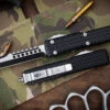 Microtech Ultratech Tri Grip Hellhound OTF Automatic Knife Blasted Hardware 3.4" Black Two Tone 119T-1EKS (EKnives EKclusive) 1 Microtech Ultratech Tri Grip Hellhound OTF Automatic Knife Blasted Hardware 3.4" Black Two Tone 119T-1EKS (EKnives EKclusive) -Southern Blades 119T 1 EKS 2 34317.1685627392