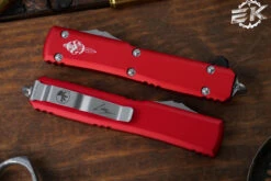 Microtech Ultratech Red Warhound OTF Automatic Knife 3.4" Stonewash 119W-10RDS 6 Microtech Ultratech Red Warhound OTF Automatic Knife 3.4" Stonewash 119W-10RDS -Southern Blades 119W 10 RDS 3 27283.1667521287