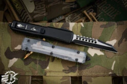 Microtech Ultratech Warhound Clear Top OTF Automatic Knife 3.4" Black 119W-1CLS -Southern Blades 119W 1 CLS 2 86044.1687897043