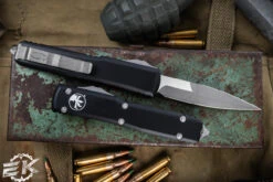 Microtech Ultratech OTF Automatic Knife 3.4" Bayonet Stonewash Apocalyptic 120-10AP -Southern Blades 120 10 AP 04435.1684945518