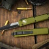 Microtech Ultratech OTF Automatic Knife OD Green 3.4" Bayonet Black 120-1OD 1 Microtech Ultratech OTF Automatic Knife OD Green 3.4" Bayonet Black 120-1OD -Southern Blades 120 10 OD 2 21495.1680818264
