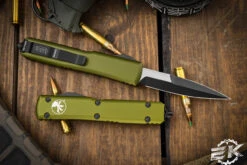 Microtech Ultratech OTF Automatic Knife OD Green 3.4" Bayonet Black 120-1OD 6 Microtech Ultratech OTF Automatic Knife OD Green 3.4" Bayonet Black 120-1OD -Southern Blades 120 10 OD 19376.1680818266