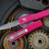 Microtech Ultratech Pink OTF Automatic 3.4" Bayonet Stonewash 120-10PK 2 Microtech Ultratech Pink OTF Automatic 3.4" Bayonet Stonewash 120-10PK -Southern Blades 120 10 PK 73044.1668284004