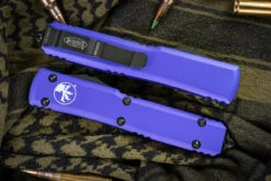 Microtech Ultratech OTF Automatic Knife Purple 3.4" Black Bayonet 120-1PU 7 Microtech Ultratech OTF Automatic Knife Purple 3.4" Black Bayonet 120-1PU -Southern Blades 120 1 PU Closed 19134.1664559872