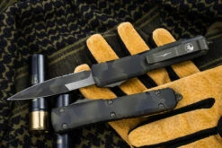 Microtech Ultratech OTF Automatic Knife Olive Camo Cerakote 3.4" Bayonet Serrated Olive Cerakote 120-2OCS 5 Microtech Ultratech OTF Automatic Knife Olive Camo Cerakote 3.4" Bayonet Serrated Olive Cerakote 120-2OCS -Southern Blades 120 2 OCS 2 06646.1665770852