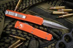 Microtech Ultratech OTF Automatic Knife Orange 3.4" Satin Bayonet 120-4OR -Southern Blades 120 4 OR 2 43754.1664560529