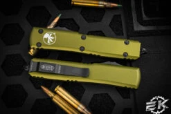 Microtech Ultratech OTF Automatic Knife OD Green 3.4" Drop Point Black 121-1OD -Southern Blades 121 10D 3 73844.1680815914