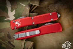 Microtech Ultratech OTF Automatic Knife Red 3.4" Drop Point Apocalyptic Stonewash 121-10APRD 7 Microtech Ultratech OTF Automatic Knife Red 3.4" Drop Point Apocalyptic Stonewash 121-10APRD -Southern Blades 121 10 APRD 2 05362.1674773012