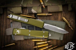 Microtech Ultratech OTF Automatic Knife OD Green 3.4" Drop Point Stonewash 121-10OD 5 Microtech Ultratech OTF Automatic Knife OD Green 3.4" Drop Point Stonewash 121-10OD -Southern Blades 121 10 OD 2 90270.1679157230