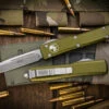 Microtech Ultratech OTF Automatic Knife OD Green 3.4" Drop Point Stonewash 121-10OD