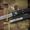 Microtech Ultratech OTF Automatic Knife 3.4" Drop Point Serrated Apocalyptic 121-11AP