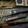 Microtech Ultratech OTF Automatic Knife Black 3.4" Bronze Apocalyptic Drop Point 121-13AP 2 Microtech Ultratech OTF Automatic Knife Black 3.4" Bronze Apocalyptic Drop Point 121-13AP -Southern Blades 121 13 AP 2 34113.1683694694
