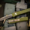 Microtech Ultratech OTF Automatic Knife OD Green 3.4" Drop Point Bronze 121-13OD 2 Microtech Ultratech OTF Automatic Knife OD Green 3.4" Drop Point Bronze 121-13OD -Southern Blades 121 13 OD 2 58420.1678170409
