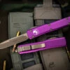 Microtech Ultratech OTF Automatic Knife Violet 3.4" Drop Point Bronze 121-13VI