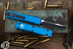 Microtech Ultratech OTF Automatic Knife Blue 3.4" Drop Point Black 121-1BL 5 Microtech Ultratech OTF Automatic Knife Blue 3.4" Drop Point Black 121-1BL -Southern Blades 121 1 BL 2 61004.1684605624