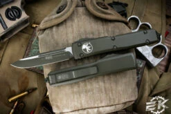 Microtech Ultratech OD Green Cerakote OTF Automatic Knife 3.4" Drop Point Green 121-1COD