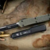 Microtech Ultratech Frag OD Green G10 OTF Knife 3.4" Drop Point Black 121-1FRGTODS