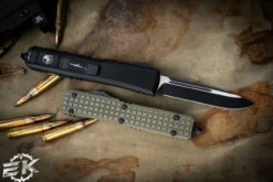 Microtech Ultratech Frag OD Green G10 OTF Knife 3.4" Drop Point Black 121-1FRGTODS -Southern Blades 121 1 FRGTODS 47462.1686176156