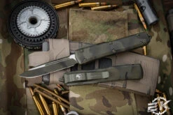 Microtech Ultratech OD Green Camo OTF Automatic Knife 3.4" Drop Point 121-1OCS