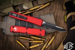Microtech Ultratech OTF Automatic Knife Red 3.4" Black Drop Point 121-1RD 5 Microtech Ultratech OTF Automatic Knife Red 3.4" Black Drop Point 121-1RD -Southern Blades 121 1 RD 99230.1679154853