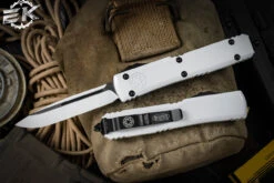 Microtech Storm Trooper Ultratech Deep Engraved 3.4" Drop Point OTF 121-1STD