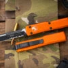 Microtech Ultratech OTF Automatic Knife Orange 3.4" Drop Point Black Serrated 121-2OR 1 Microtech Ultratech OTF Automatic Knife Orange 3.4" Drop Point Black Serrated 121-2OR -Southern Blades 121 2 OR 81185.1682530621