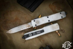 Microtech Ultratech "Sand Trooper" OTF Automatic Knife 3.4" Drop Point Serrated 121-2SAD