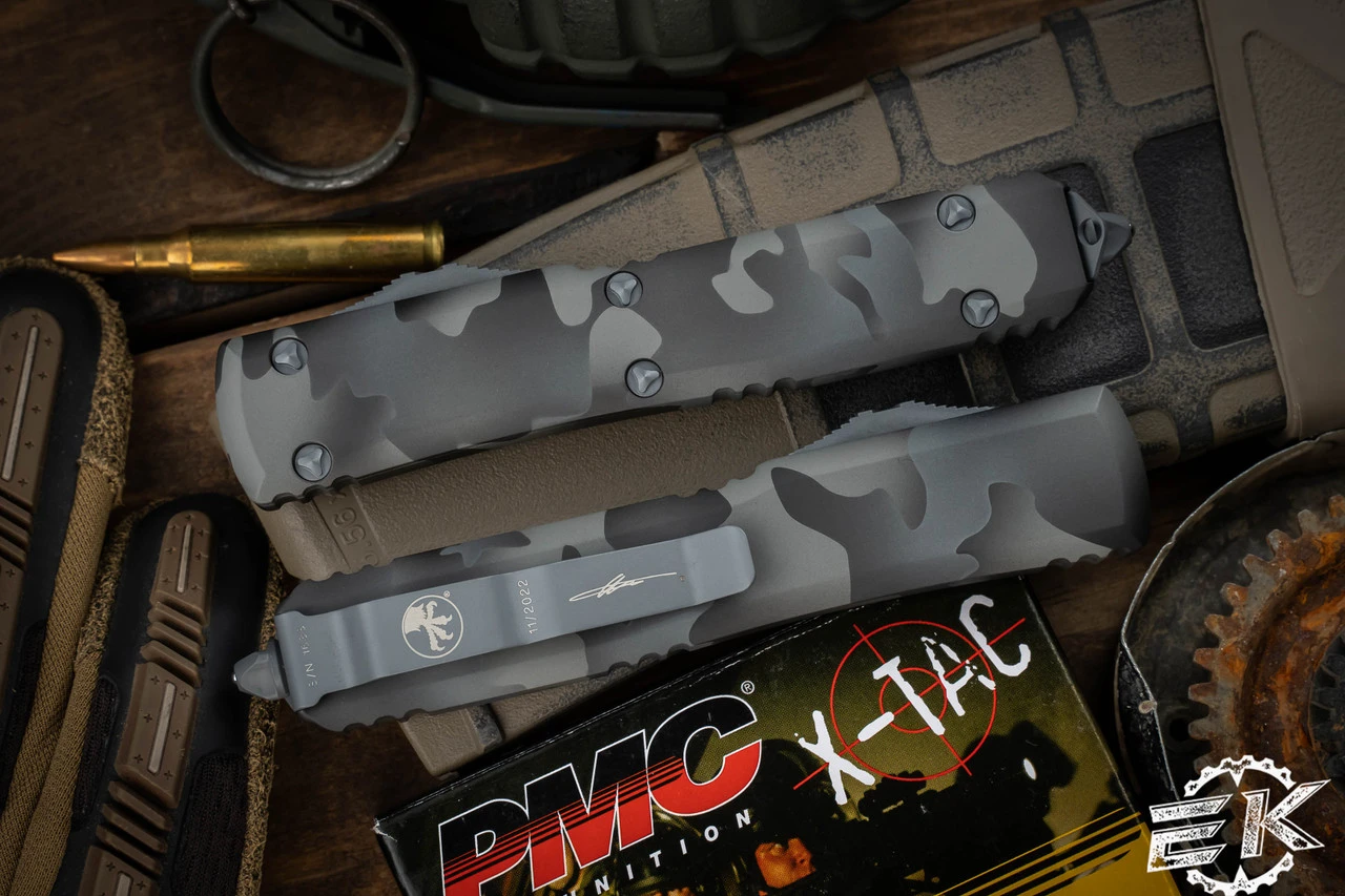 Microtech Ultratech Urban Camo 3.4" Drop Point Serrated 121-2UCS 4 Microtech Ultratech Urban Camo 3.4" Drop Point Serrated 121-2UCS - Image 2