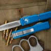 Microtech Ultratech OTF Automatic Knife Blue 3.4" Drop Point Satin 121-4BL 2 Microtech Ultratech OTF Automatic Knife Blue 3.4" Drop Point Satin 121-4BL -Southern Blades 121 4 BL 55011.1684274720