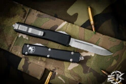 Microtech Ultratech OTF Automatic Knife S/E 3.4" Satin Serrated 121-5 -Southern Blades 121 5 2 85265.1678433452