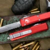 Microtech Ultratech OTF Automatic Knife Red 3.4" Drop Point Satin Serrated 121-5RD 1 Microtech Ultratech OTF Automatic Knife Red 3.4" Drop Point Satin Serrated 121-5RD -Southern Blades 121 5 RD 66436.1684963471