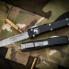 Microtech Ultratech OTF Automatic Knife S/E 3.4" Satin Serrated 121-5