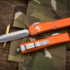 Microtech Ultratech OTF Automatic Knife Orange 3.4" Dagger Stonewash 122-10OR 1 Microtech Ultratech OTF Automatic Knife Orange 3.4" Dagger Stonewash 122-10OR -Southern Blades 122 10 OR 3 22562.1682491140