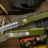 Microtech Ultratech OD Green OTF DE Stonewash Part Serrated 122-11OD -Southern Blades 122 11 OD 2 26210.1669758114