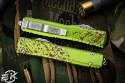 Microtech Ultratech "Zombie" OTF Automatic Knife 3.4" Dagger Serrated Stonewash 122-12Z -Southern Blades 122 12 Z 2 84691.1676588489