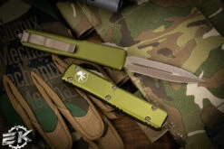 Microtech Ultratech OTF Automatic Knife OD Green 3.4" Dagger Bronze Apocalyptic 122-13APOD 6 Microtech Ultratech OTF Automatic Knife OD Green 3.4" Dagger Bronze Apocalyptic 122-13APOD -Southern Blades 122 13 APOD 75721.1674195231