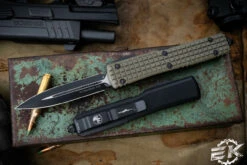 Microtech Ultratech Frag OD Green G10 OTF Knife 3.4" Dagger 122-1FRGTODS