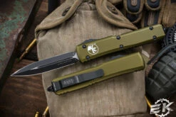 Microtech Ultratech OTF Automatic Knife OD Green 3.4" Dagger Black 122-1OD -Southern Blades 122 1 OD 77054.1682529483