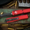 Microtech Ultratech OTF Automatic Knife Red 3.4" Dagger Black 122-1RD 2 Microtech Ultratech OTF Automatic Knife Red 3.4" Dagger Black 122-1RD -Southern Blades 122 1 RD 3 01860.1681883683