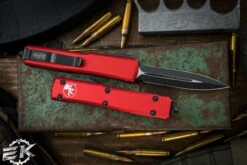 Microtech Ultratech OTF Automatic Knife Red 3.4" Dagger Black 122-1RD 6 Microtech Ultratech OTF Automatic Knife Red 3.4" Dagger Black 122-1RD -Southern Blades 122 1 RD 07872.1681883684
