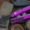 Microtech Ultratech OTF Automatic Knife Violet 3.4" Dagger Black 122-1VI 2 Microtech Ultratech OTF Automatic Knife Violet 3.4" Dagger Black 122-1VI -Southern Blades 122 1 VI 77664.1667666024