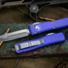 Microtech Ultratech OTF Automatic Knife Purple 3.4" Dagger Satin 122-4PU