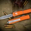 Microtech Ultratech Distressed Orange OTF Knife 3.4" Double Full Serrated 122-D12DOR -Southern Blades 122 D12 DOR 2 70860.1687313170
