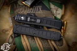 Microtech Ultratech II Stepside OTF Automatic Knife 3.4" Black Dagger 122II-1TS -Southern Blades 122II 1 TS 3 02125.1675357361